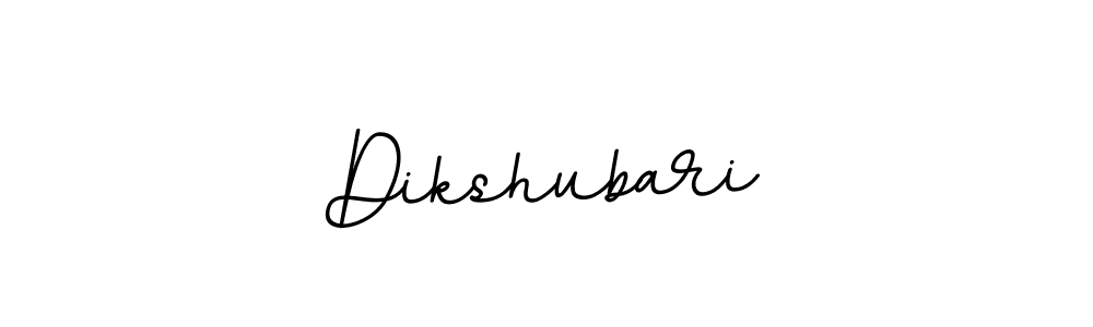 Use a signature maker to create a handwritten signature online. With this signature software, you can design (BallpointsItalic-DORy9) your own signature for name Dikshubari. Dikshubari signature style 11 images and pictures png