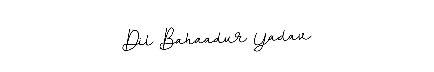 Design your own signature with our free online signature maker. With this signature software, you can create a handwritten (BallpointsItalic-DORy9) signature for name Dil Bahaadur Yadav. Dil Bahaadur Yadav signature style 11 images and pictures png