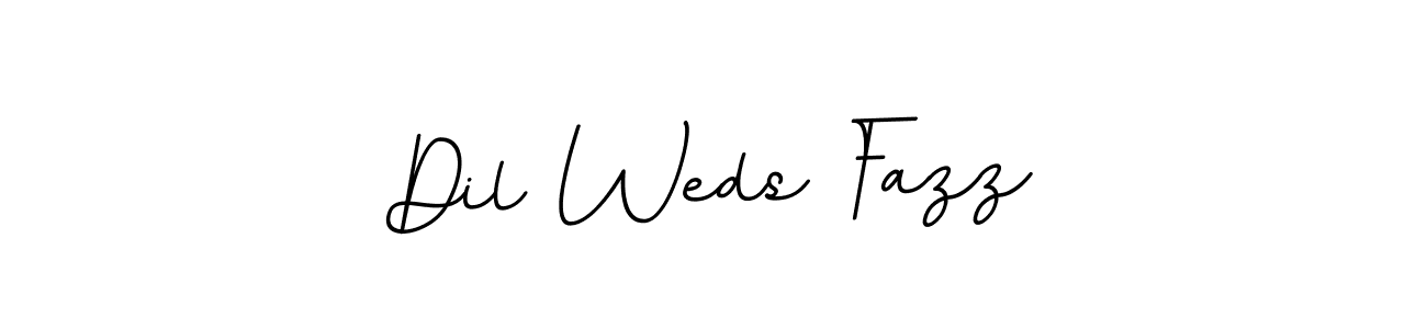 This is the best signature style for the Dil Weds Fazz name. Also you like these signature font (BallpointsItalic-DORy9). Mix name signature. Dil Weds Fazz signature style 11 images and pictures png