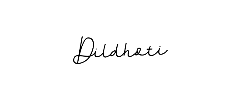 Make a beautiful signature design for name Dildhoti. With this signature (BallpointsItalic-DORy9) style, you can create a handwritten signature for free. Dildhoti signature style 11 images and pictures png