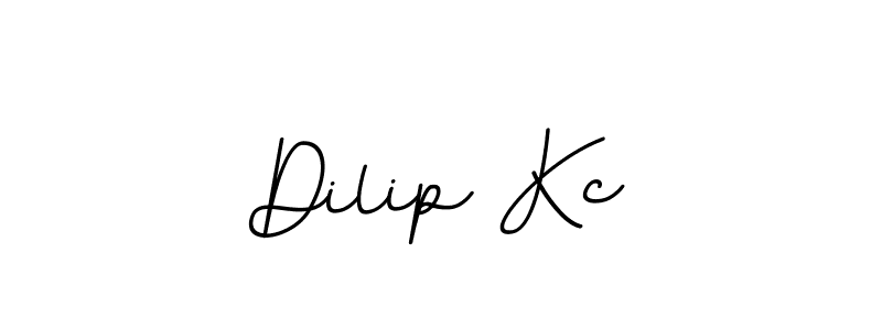 Dilip Kc stylish signature style. Best Handwritten Sign (BallpointsItalic-DORy9) for my name. Handwritten Signature Collection Ideas for my name Dilip Kc. Dilip Kc signature style 11 images and pictures png