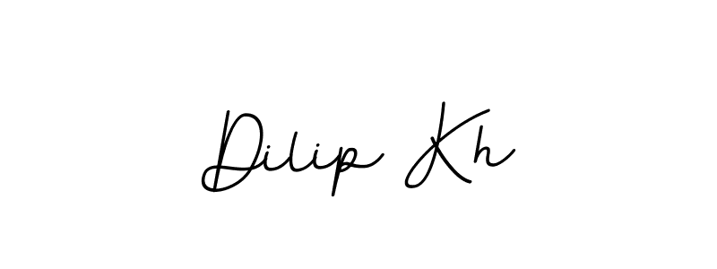Create a beautiful signature design for name Dilip Kh. With this signature (BallpointsItalic-DORy9) fonts, you can make a handwritten signature for free. Dilip Kh signature style 11 images and pictures png