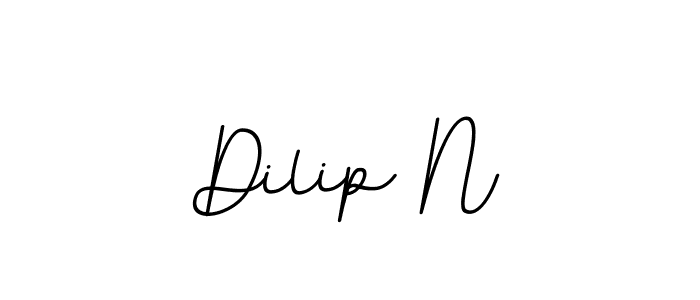 Use a signature maker to create a handwritten signature online. With this signature software, you can design (BallpointsItalic-DORy9) your own signature for name Dilip N. Dilip N signature style 11 images and pictures png