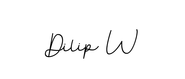 Similarly BallpointsItalic-DORy9 is the best handwritten signature design. Signature creator online .You can use it as an online autograph creator for name Dilip W. Dilip W signature style 11 images and pictures png