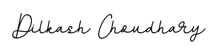 Express your personality with a custom Dilkash Choudhary signature crafted with BallpointsItalic-DORy9 typography. Free transparent PNG download available. Dilkash Choudhary signature style 11 images and pictures png