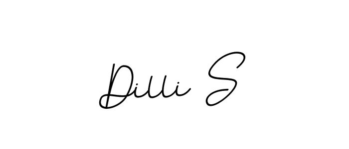 How to make Dilli S name signature. Use BallpointsItalic-DORy9 style for creating short signs online. This is the latest handwritten sign. Dilli S signature style 11 images and pictures png