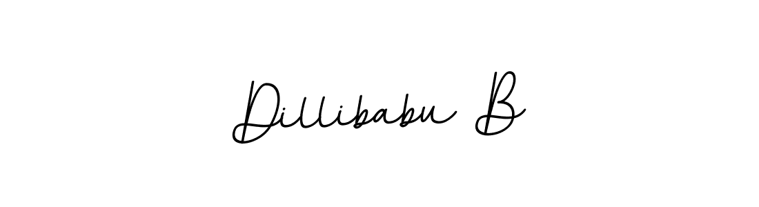 Make a beautiful signature design for name Dillibabu B. With this signature (BallpointsItalic-DORy9) style, you can create a handwritten signature for free. Dillibabu B signature style 11 images and pictures png