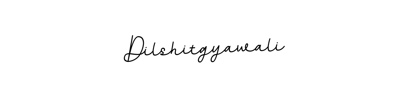 Make a beautiful signature design for name Dilshitgyawali. With this signature (BallpointsItalic-DORy9) style, you can create a handwritten signature for free. Dilshitgyawali signature style 11 images and pictures png