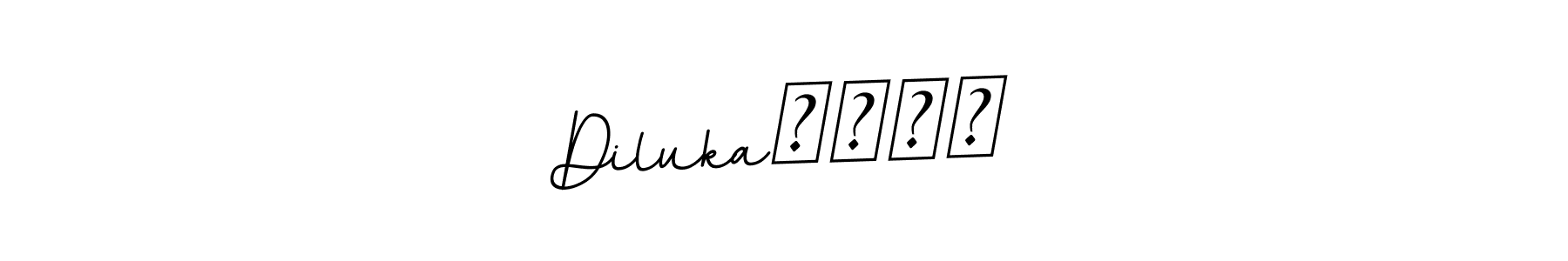 The best way (BallpointsItalic-DORy9) to make a short signature is to pick only two or three words in your name. The name Diluka❤️❤️ include a total of six letters. For converting this name. Diluka❤️❤️ signature style 11 images and pictures png