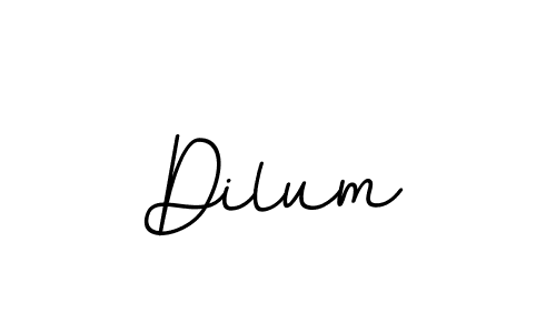 Make a beautiful signature design for name Dilum. With this signature (BallpointsItalic-DORy9) style, you can create a handwritten signature for free. Dilum signature style 11 images and pictures png