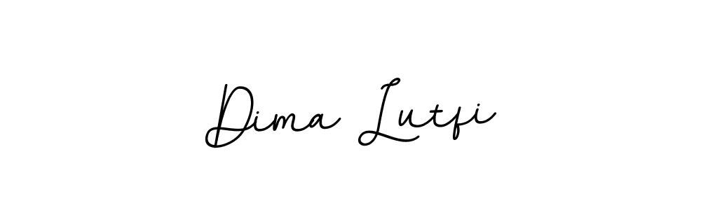 Make a beautiful signature design for name Dima Lutfi. With this signature (BallpointsItalic-DORy9) style, you can create a handwritten signature for free. Dima Lutfi signature style 11 images and pictures png