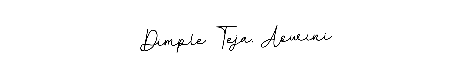 The best way (BallpointsItalic-DORy9) to make a short signature is to pick only two or three words in your name. The name Dimple Teja. Aswini include a total of six letters. For converting this name. Dimple Teja. Aswini signature style 11 images and pictures png