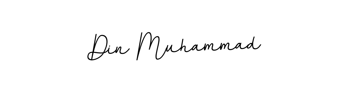 Create a beautiful signature design for name Din Muhammad. With this signature (BallpointsItalic-DORy9) fonts, you can make a handwritten signature for free. Din Muhammad signature style 11 images and pictures png