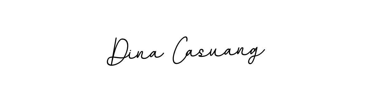 How to make Dina Casuang name signature. Use BallpointsItalic-DORy9 style for creating short signs online. This is the latest handwritten sign. Dina Casuang signature style 11 images and pictures png