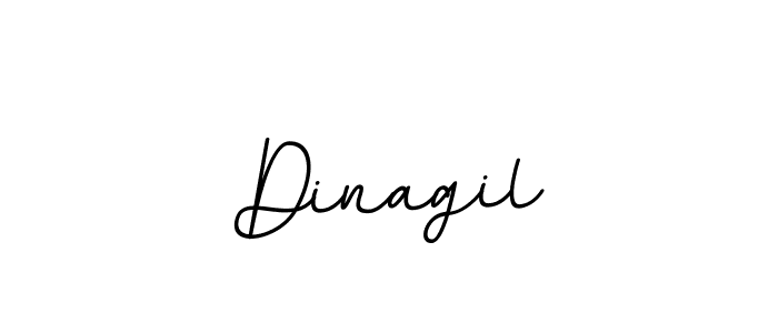 Design your own signature with our free online signature maker. With this signature software, you can create a handwritten (BallpointsItalic-DORy9) signature for name Dinagil. Dinagil signature style 11 images and pictures png
