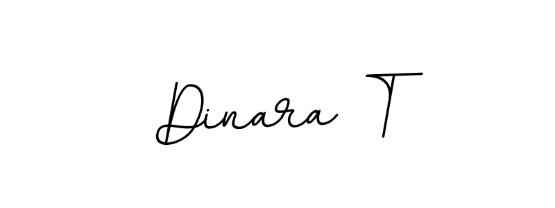Dinara T stylish signature style. Best Handwritten Sign (BallpointsItalic-DORy9) for my name. Handwritten Signature Collection Ideas for my name Dinara T. Dinara T signature style 11 images and pictures png