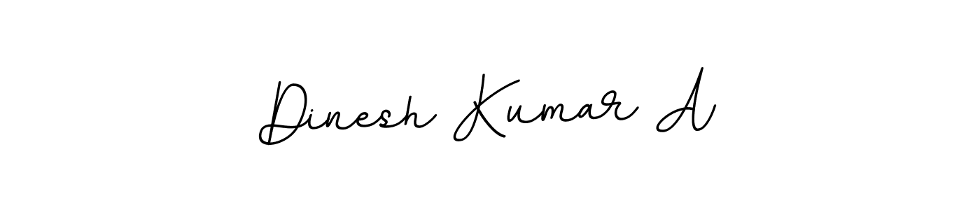How to make Dinesh Kumar A name signature. Use BallpointsItalic-DORy9 style for creating short signs online. This is the latest handwritten sign. Dinesh Kumar A signature style 11 images and pictures png
