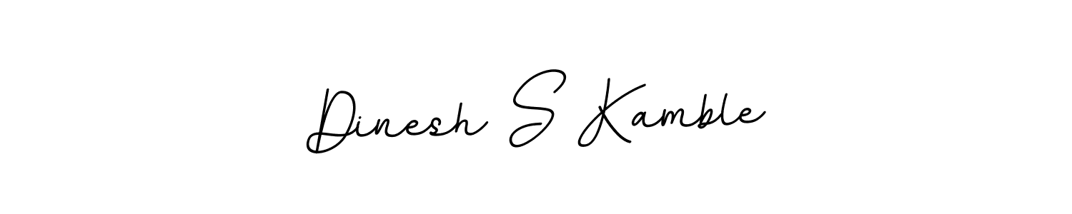 Use a signature maker to create a handwritten signature online. With this signature software, you can design (BallpointsItalic-DORy9) your own signature for name Dinesh S Kamble. Dinesh S Kamble signature style 11 images and pictures png