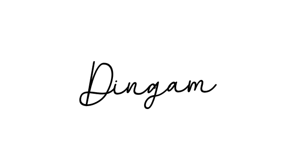 You should practise on your own different ways (BallpointsItalic-DORy9) to write your name (Dingam) in signature. don't let someone else do it for you. Dingam signature style 11 images and pictures png