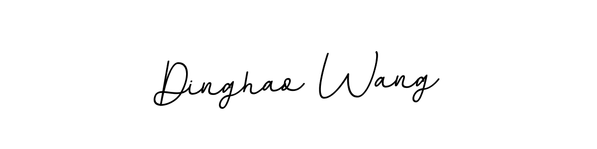 Design your own signature with our free online signature maker. With this signature software, you can create a handwritten (BallpointsItalic-DORy9) signature for name Dinghao Wang. Dinghao Wang signature style 11 images and pictures png