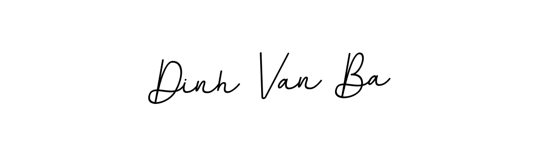 Design your own signature with our free online signature maker. With this signature software, you can create a handwritten (BallpointsItalic-DORy9) signature for name Dinh Van Ba. Dinh Van Ba signature style 11 images and pictures png