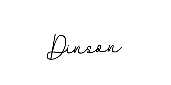 You should practise on your own different ways (BallpointsItalic-DORy9) to write your name (Dinson) in signature. don't let someone else do it for you. Dinson signature style 11 images and pictures png