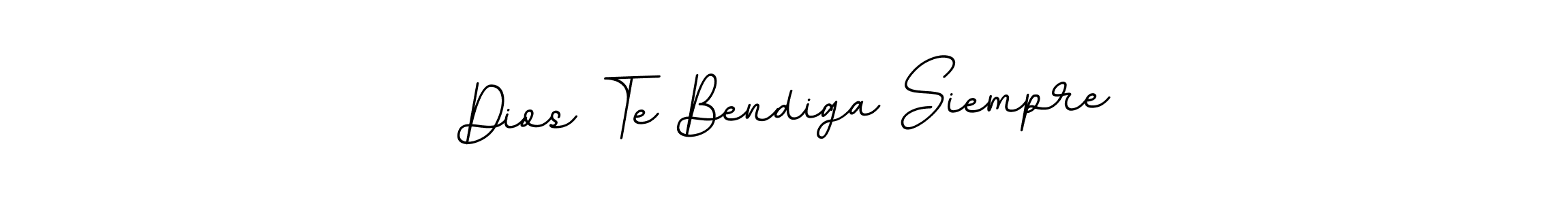 You should practise on your own different ways (BallpointsItalic-DORy9) to write your name (Dios Te Bendiga Siempre) in signature. don't let someone else do it for you. Dios Te Bendiga Siempre signature style 11 images and pictures png