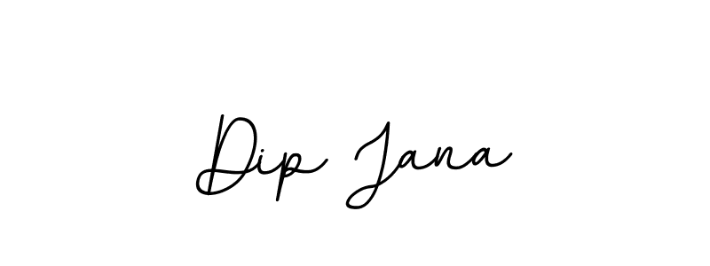 How to make Dip Jana name signature. Use BallpointsItalic-DORy9 style for creating short signs online. This is the latest handwritten sign. Dip Jana signature style 11 images and pictures png