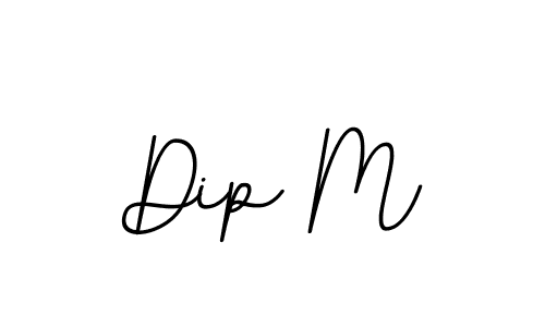 How to make Dip M name signature. Use BallpointsItalic-DORy9 style for creating short signs online. This is the latest handwritten sign. Dip M signature style 11 images and pictures png