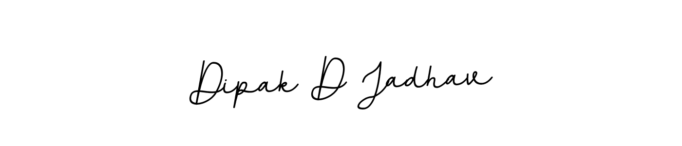 Design your own signature with our free online signature maker. With this signature software, you can create a handwritten (BallpointsItalic-DORy9) signature for name Dipak D Jadhav. Dipak D Jadhav signature style 11 images and pictures png