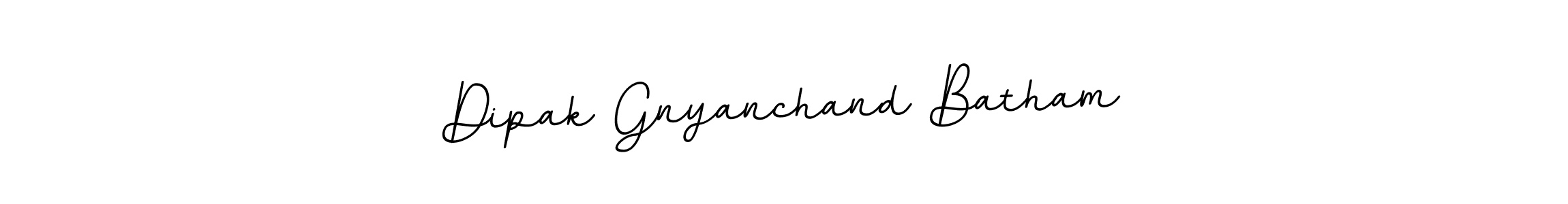 Dipak Gnyanchand Batham stylish signature style. Best Handwritten Sign (BallpointsItalic-DORy9) for my name. Handwritten Signature Collection Ideas for my name Dipak Gnyanchand Batham. Dipak Gnyanchand Batham signature style 11 images and pictures png