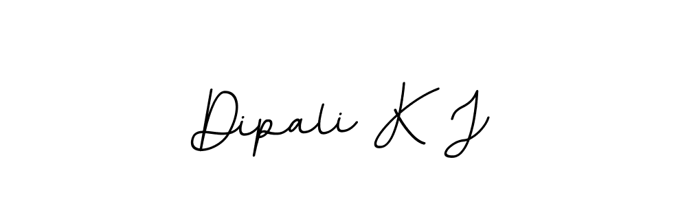 Make a beautiful signature design for name Dipali K J. With this signature (BallpointsItalic-DORy9) style, you can create a handwritten signature for free. Dipali K J signature style 11 images and pictures png