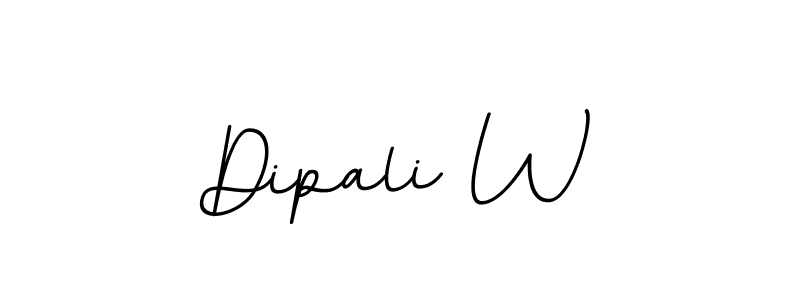 Create a beautiful signature design for name Dipali W. With this signature (BallpointsItalic-DORy9) fonts, you can make a handwritten signature for free. Dipali W signature style 11 images and pictures png