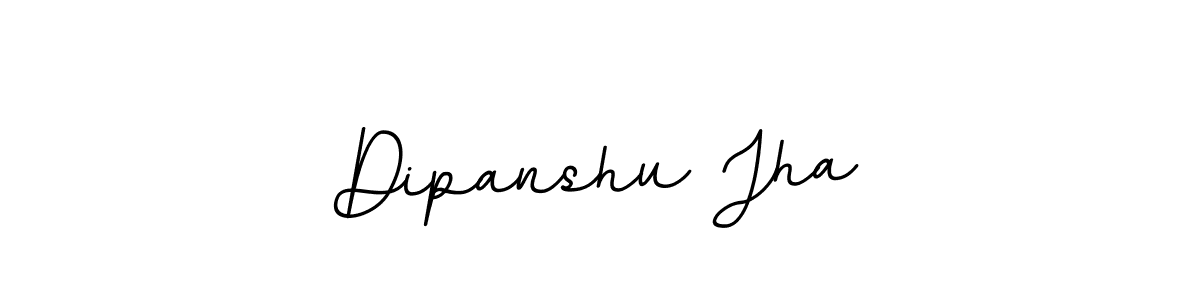 Make a beautiful signature design for name Dipanshu Jha. With this signature (BallpointsItalic-DORy9) style, you can create a handwritten signature for free. Dipanshu Jha signature style 11 images and pictures png