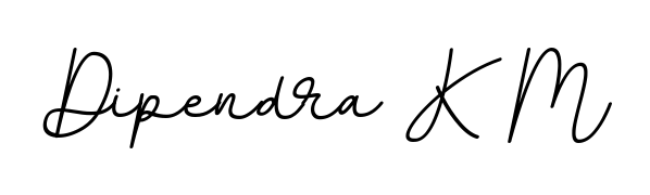 The BallpointsItalic-DORy9 font transforms the name Dipendra K M into an executive sign with sharp precision and distinguished character. Dipendra K M signature style 11 images and pictures png