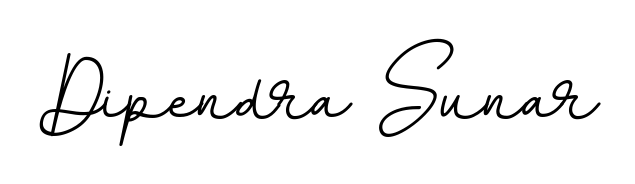 You should practise on your own different ways (BallpointsItalic-DORy9) to write your name (Dipendra Sunar) in signature. Don't let someone else do it for you. Dipendra Sunar signature style 11 images and pictures png