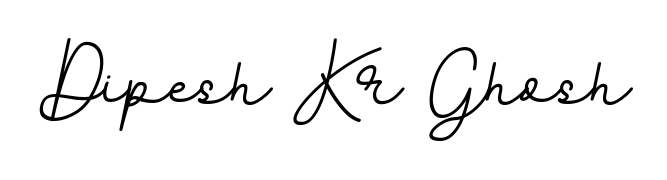 Upgrade your professional image with Dipesh Kr Ghosh signature created with BallpointsItalic-DORy9 font. Fast, free, and watermark-free download. Dipesh Kr Ghosh signature style 11 images and pictures png