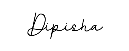 Try this chic Dipisha handwritten sign style. Using BallpointsItalic-DORy9 font elements, it gives your name a sleek, memorable identity. Dipisha signature style 11 images and pictures png