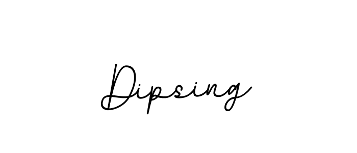 How to make Dipsing signature? BallpointsItalic-DORy9 is a professional autograph style. Create handwritten signature for Dipsing name. Dipsing signature style 11 images and pictures png
