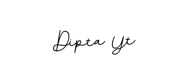 Dipta Yt stylish signature style. Best Handwritten Sign (BallpointsItalic-DORy9) for my name. Handwritten Signature Collection Ideas for my name Dipta Yt. Dipta Yt signature style 11 images and pictures png