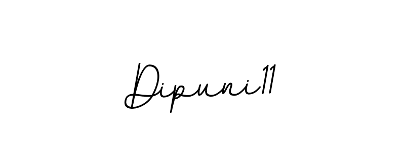 The best way (BallpointsItalic-DORy9) to make a short signature is to pick only two or three words in your name. The name Dipuni11 include a total of six letters. For converting this name. Dipuni11 signature style 11 images and pictures png