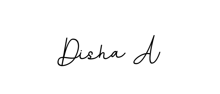 The best way (BallpointsItalic-DORy9) to make a short signature is to pick only two or three words in your name. The name Disha A include a total of six letters. For converting this name. Disha A signature style 11 images and pictures png