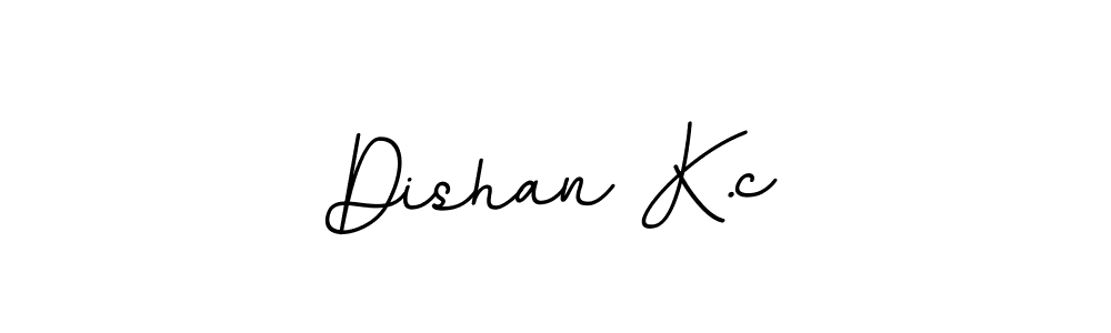 The best way (BallpointsItalic-DORy9) to make a short signature is to pick only two or three words in your name. The name Dishan K.c include a total of six letters. For converting this name. Dishan K.c signature style 11 images and pictures png