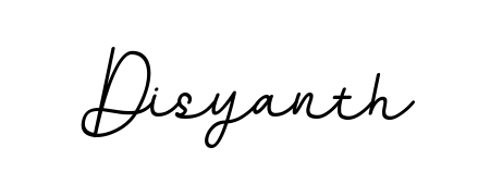 Discover how Disyanth looks in an executive cursive font (BallpointsItalic-DORy9). Perfect for legal documents, invoices, and certificates. Disyanth signature style 11 images and pictures png