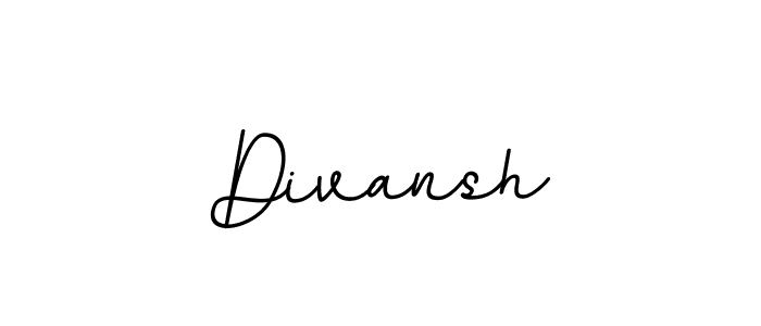 Divansh stylish signature style. Best Handwritten Sign (BallpointsItalic-DORy9) for my name. Handwritten Signature Collection Ideas for my name Divansh. Divansh signature style 11 images and pictures png