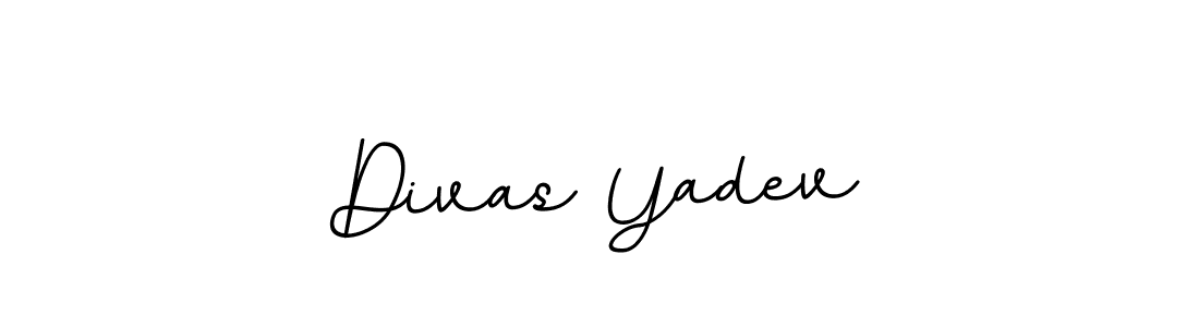 Divas Yadev stylish signature style. Best Handwritten Sign (BallpointsItalic-DORy9) for my name. Handwritten Signature Collection Ideas for my name Divas Yadev. Divas Yadev signature style 11 images and pictures png