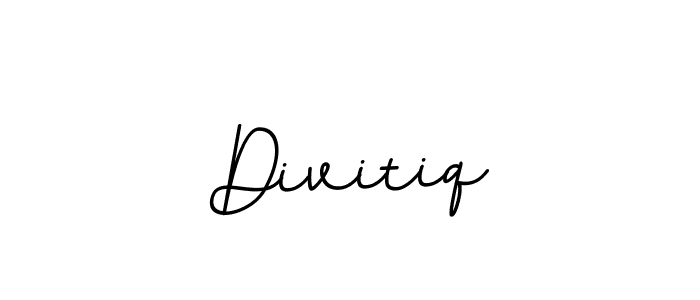 Create a beautiful signature design for name Divitiq. With this signature (BallpointsItalic-DORy9) fonts, you can make a handwritten signature for free. Divitiq signature style 11 images and pictures png
