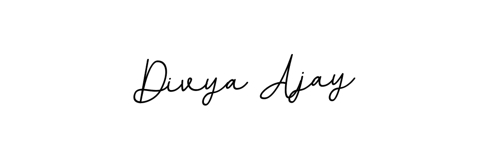 Divya Ajay stylish signature style. Best Handwritten Sign (BallpointsItalic-DORy9) for my name. Handwritten Signature Collection Ideas for my name Divya Ajay. Divya Ajay signature style 11 images and pictures png