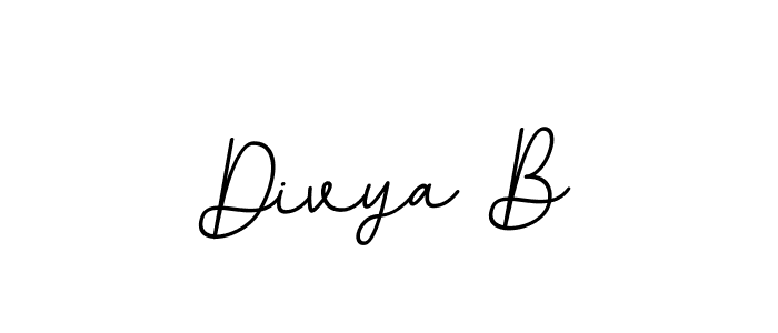 Use a signature maker to create a handwritten signature online. With this signature software, you can design (BallpointsItalic-DORy9) your own signature for name Divya B. Divya B signature style 11 images and pictures png