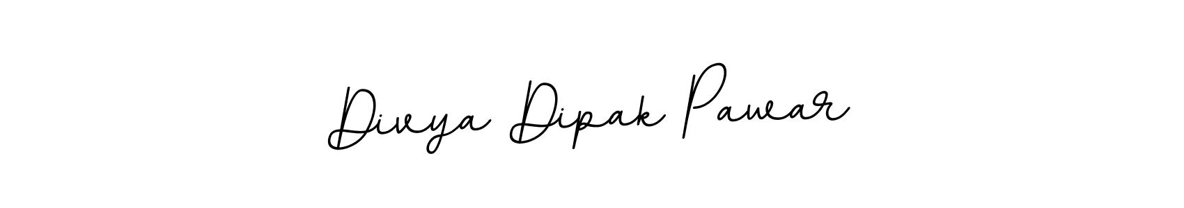 Use a signature maker to create a handwritten signature online. With this signature software, you can design (BallpointsItalic-DORy9) your own signature for name Divya Dipak Pawar. Divya Dipak Pawar signature style 11 images and pictures png